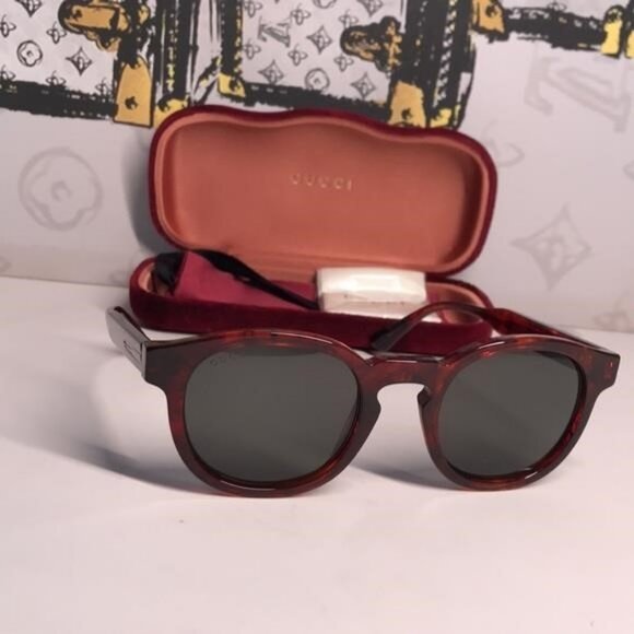 New Authentic Gucci Brown Sunglasses GG0825S 005 - Picture 9 of 13